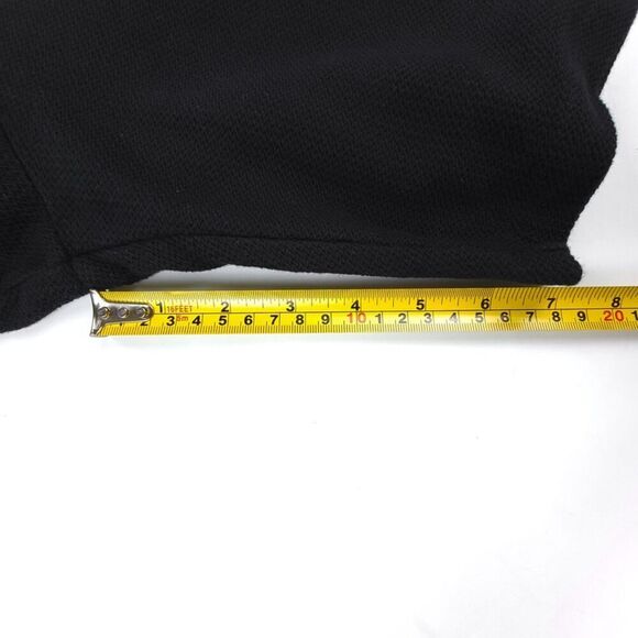 ZARA MAN Premium 90s Thick Woven Pull On Drawstring Knit Shorts Mens Large Black - Picture 4 of 8